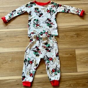 Disney Mickey Mouse Kids Pajamas - Red and White